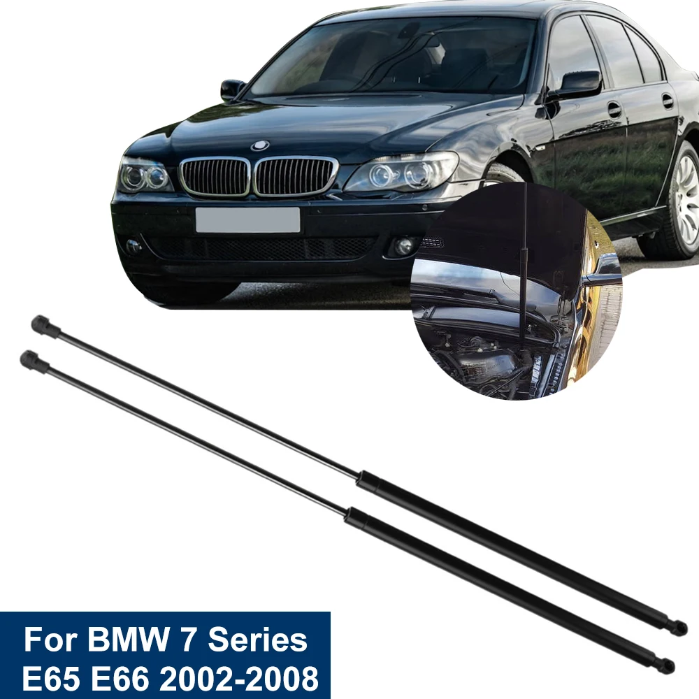 

2PCS Front Engine Hood Lift Supports Struts Shocks For BMW E65 E66 745i Rod Arms Gas Spring Car Bonnet Hood Lift 51238240596