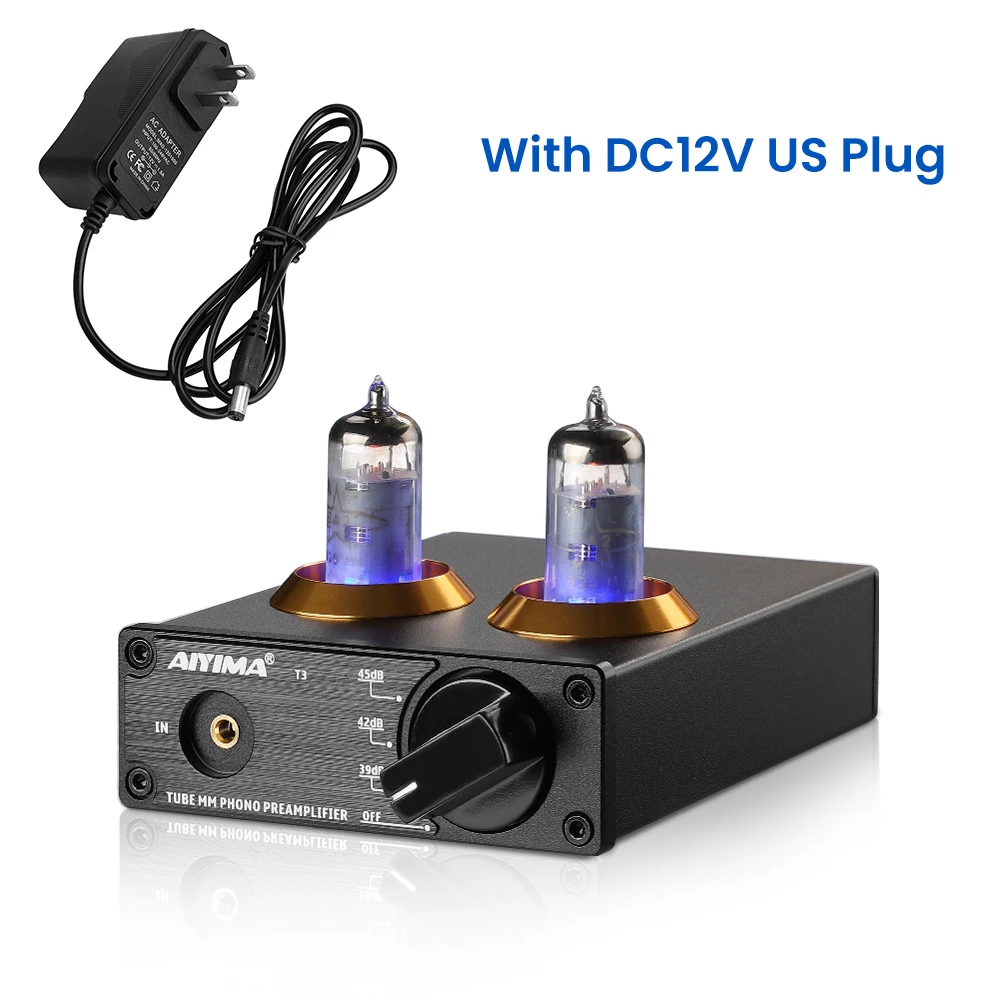 Aiyima Hifi Vacuüm 6A2 Buis Mm Phono Voorversterker Vinyl Platenspeler Stereo Buis Pre Amp Versterker Draaitafel Fonograaf Diy 1