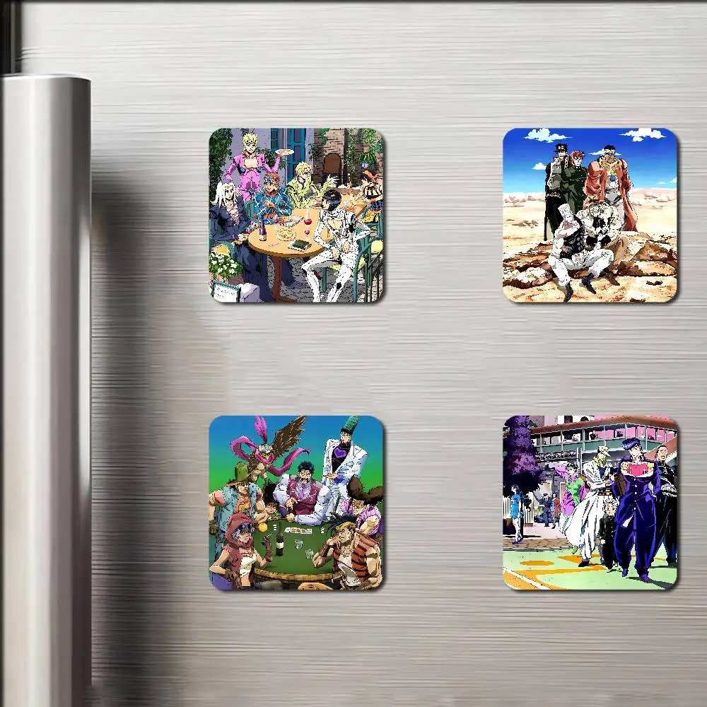 ملصقات مربعة مغناطيسية لصور المغامرة الغريبة من جوجوس، هدية تذكارية لديكور المنزل
