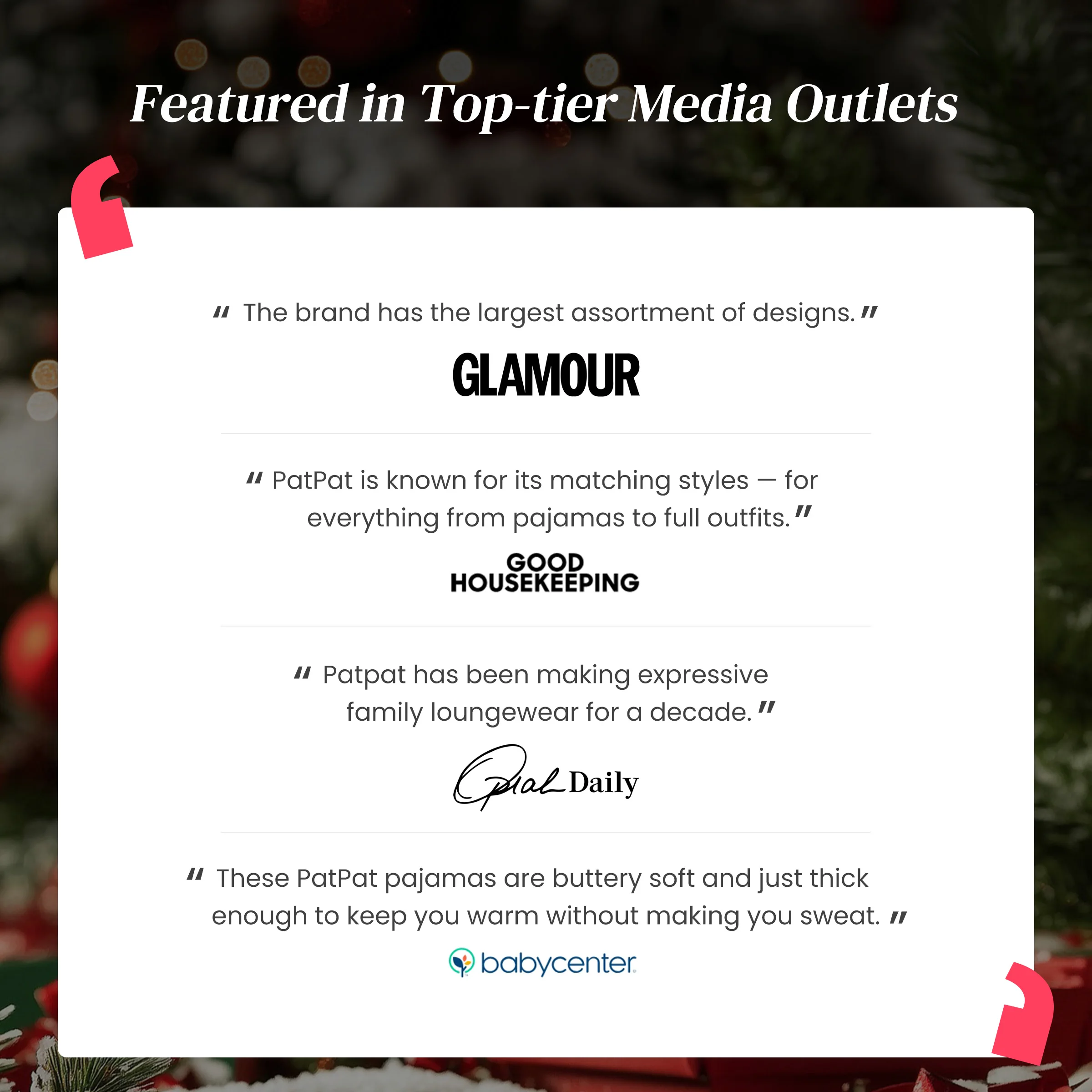 PatPat Christmas Family Matching Letters Embroidered Long-sleeve Hooded Fleece Pajamas Sets