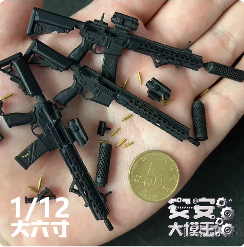 Snail 1/12 Scale Soldier Toy HK416A7 Gun Fit 6'' Action Figure Doll Body DIY Accessories Model In Stock