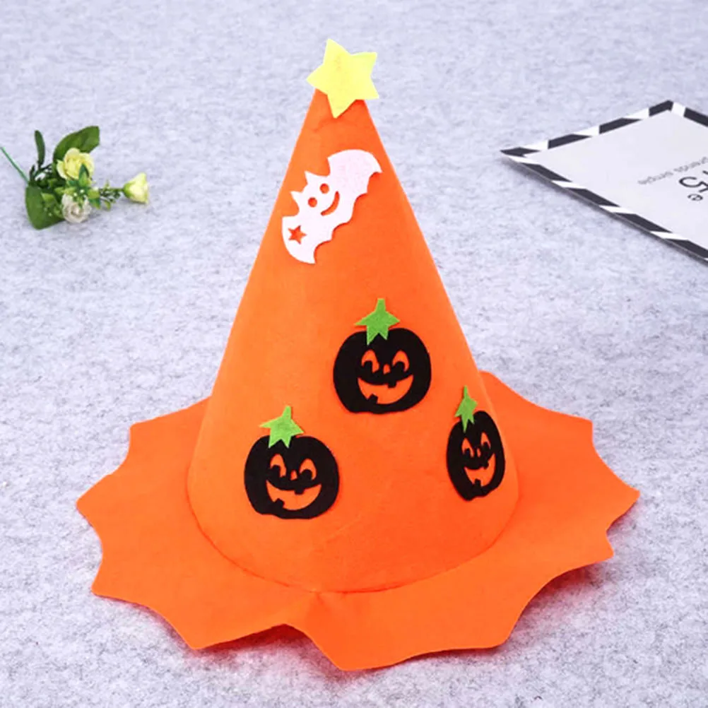 

2Pcs Creative Witch Pumpkin Hat Nonwovens Cap Halloween Headdress Party Show Hat Cosplay Stylish Fashionable Adult Decorations