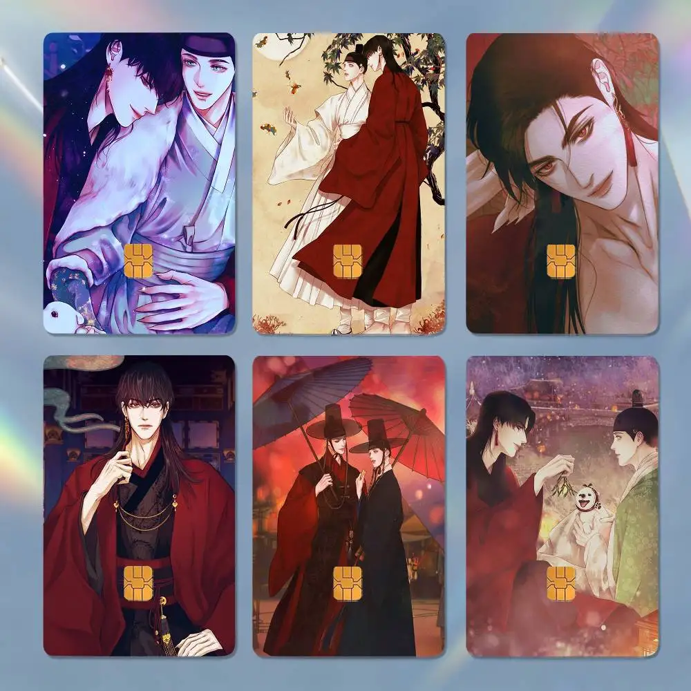

The Ghost Nocturne Anime HD Waterproof Card Skins Protective Stickers for Credit Bank Game Cards