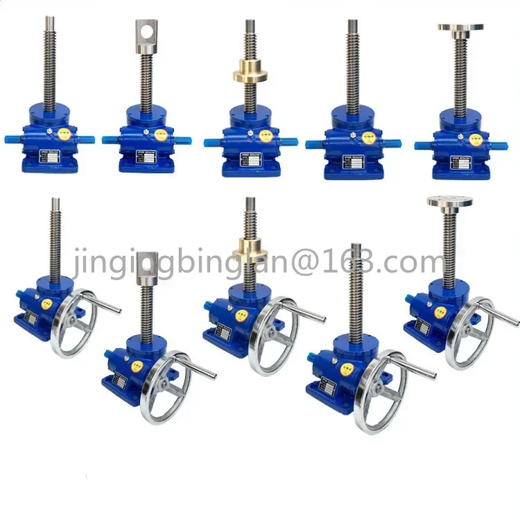 platform lifting equipment Screw lift swl worm gear worm lift hand crank electric screw linkage lifting