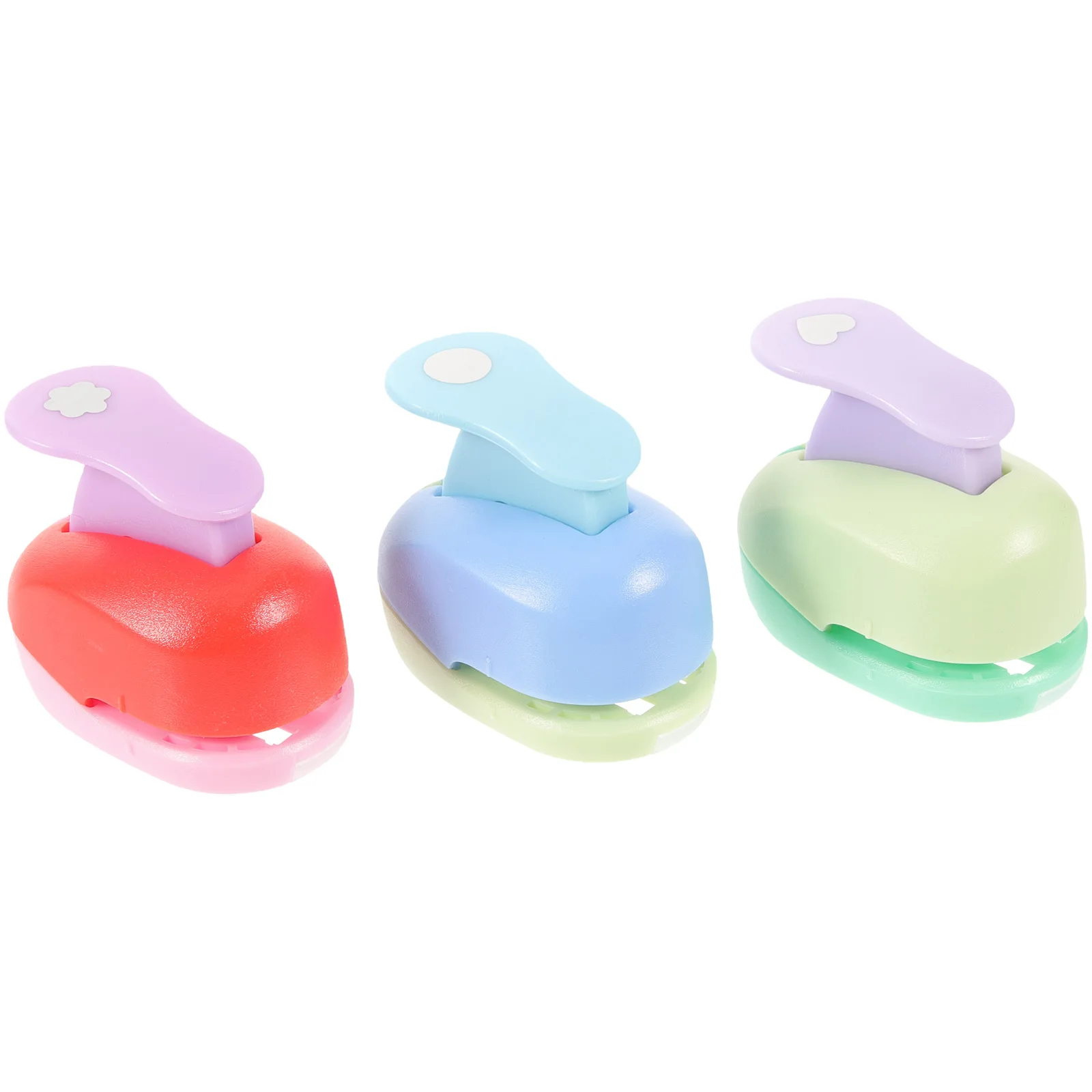 

3 Pcs Embossing Device Puncher Single Hole for Crafts Paper Tool Punches Card Making Plastic