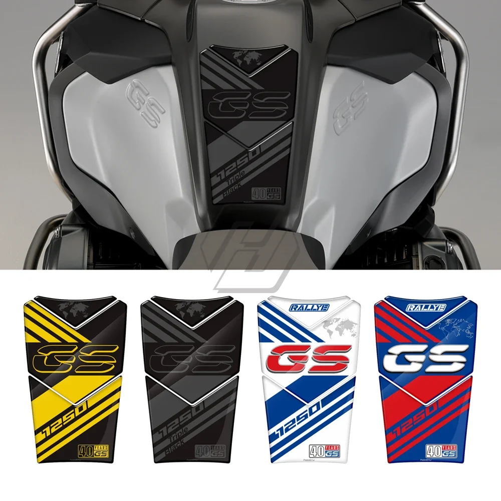 

For R1250GS Adventure 40 Years GS Triple Black From 2019 Motorcycle Gas Tank Pad Protection Decals