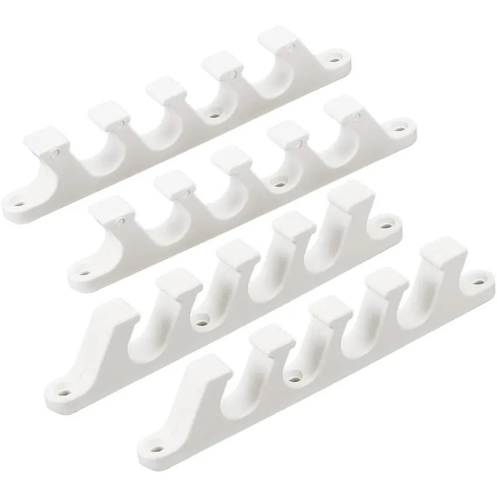 4PCS White Chaise Lounge Bracket Multi Position Furniture Chair Buckle Adjustable Back Support Adjuster for Outdoor Patio Lounge