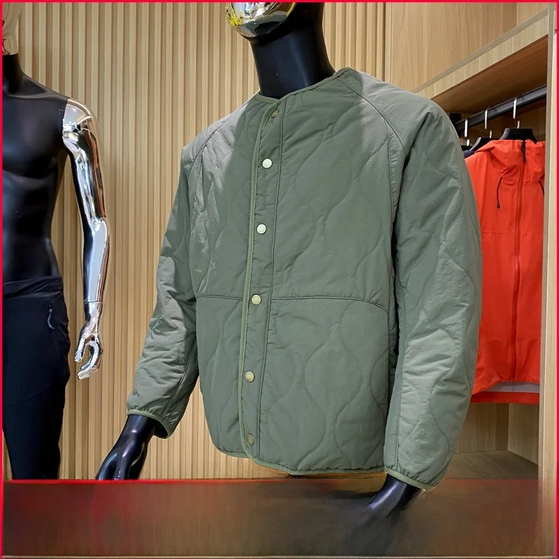 

Теплый хлопковый тюжет, мужской воротник в стиле пэчворк, осень-зима, новый модный городский воротник-стойка, молодежная повседневная одежда, одинарный ...