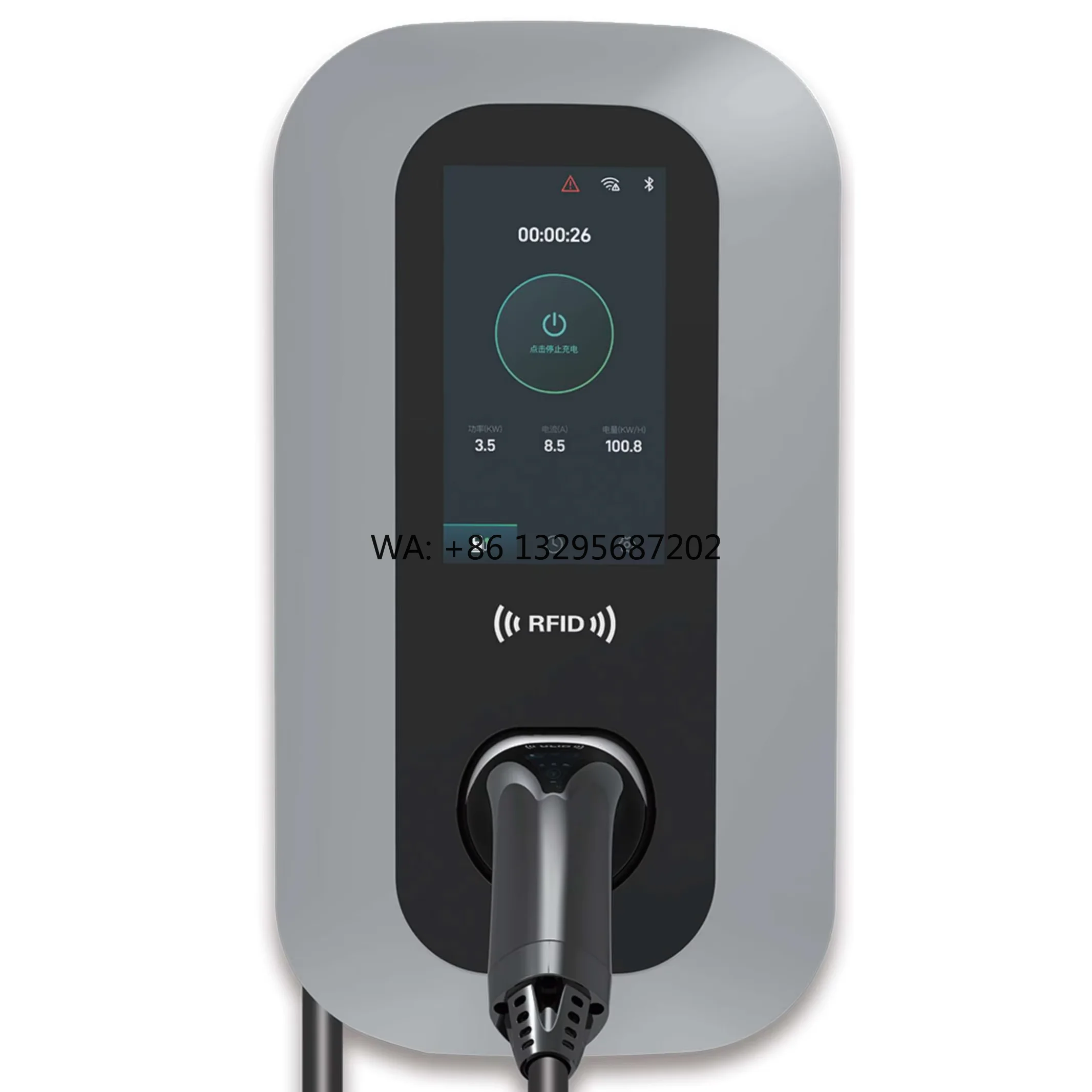 

32A Wifi 3 Phase 22Kw New Car Charging Pile Solar Home Fast Level 2 11Kw AC Type 2 Station