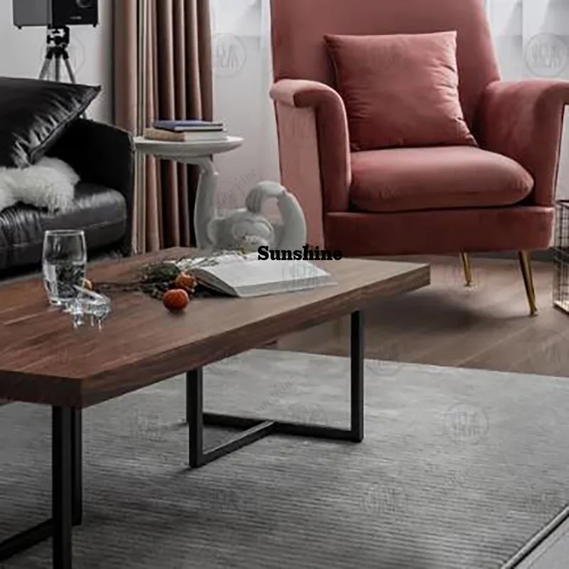 

Cool Neutral Coffee Table Metal Legs Rectangle Mid Century Minimalist Coffee Table Modern Classic Coffee Table Home Furniture