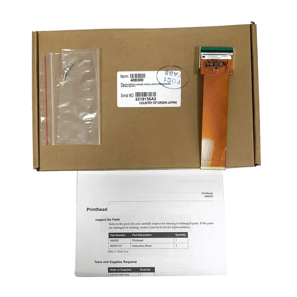 Para LINX TT500 TT1000 VJ 6230 alternativo 100% condición impresora de transferencia térmica 32mm 408300 cabezal de impresión TTO