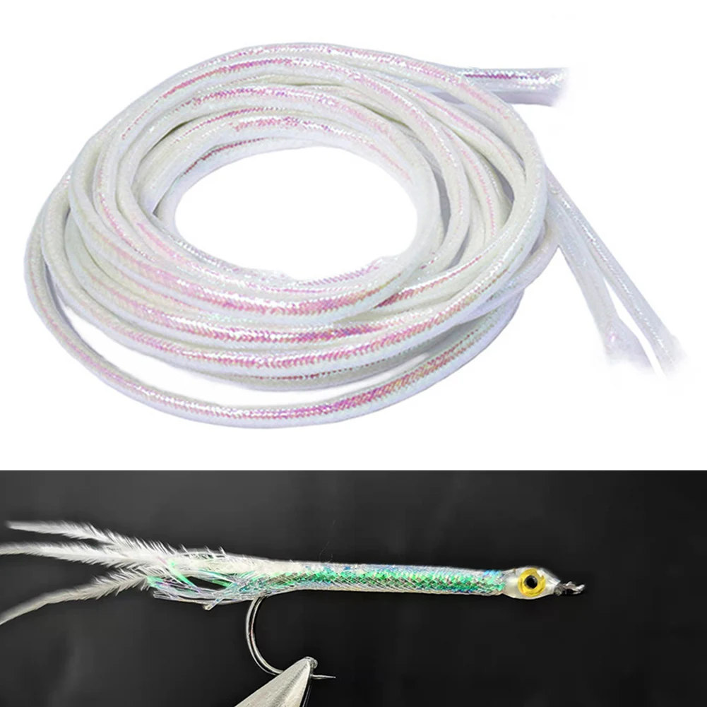 4mm Fly Tying Materials 6mm 8mm Pearl White Fish Scale Body Tube Flash Braided-Tubes Fly Pearl Maylor Tube Fishing Maylor Tube - view 6