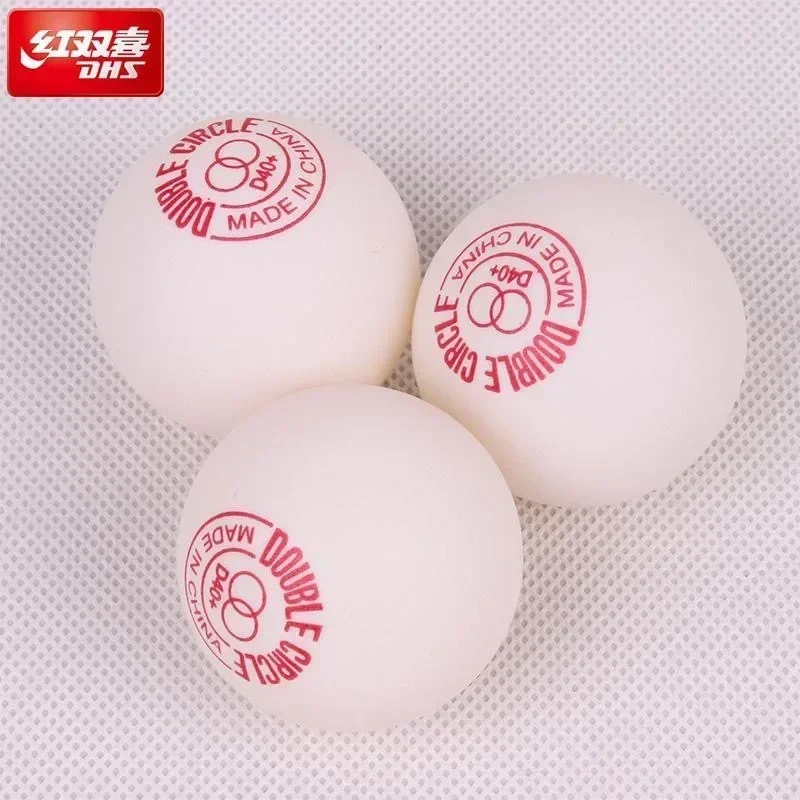 50/100PCS DHS D40+ Double Circle Table Tennis Ball New Materials Game Lottery Ping-pong for Indoor Training Playing Competition