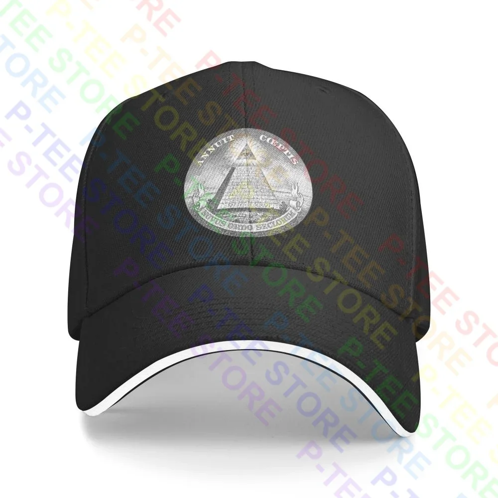 

Illuminati Annuit Coeptis Triangle Eye Reptilians Killuminati Nwo Mason Sandwich Cap Baseball Cap Trucker Hat Headwear