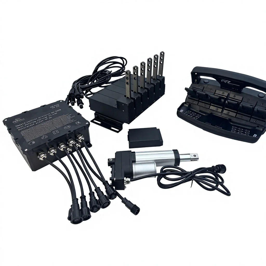 6-Lever Truck Crane Radio Remote Upgrade and Retrofit HIAB Kit