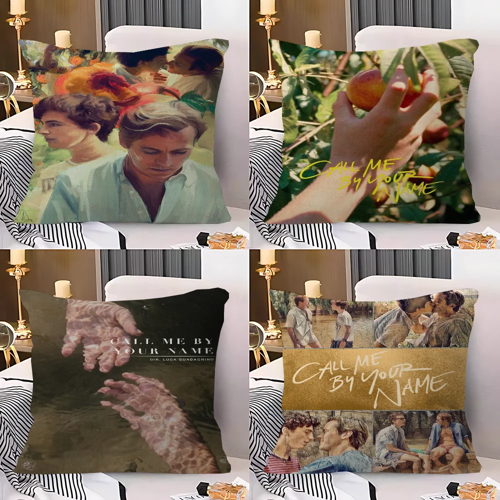 ملصقات الفيلم اتصل بي باسمك غطاء الوسادة بوصة ديكور المزرعة أغطية وسائد رمي المنزل لتزيين الأريكة