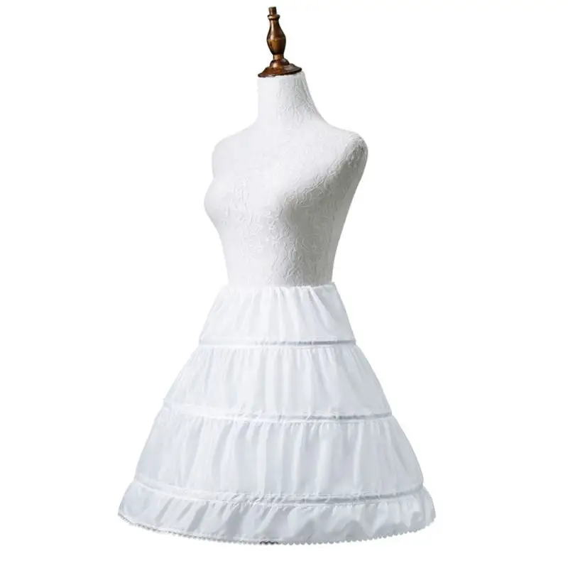 Sous-jupe crinoline pour petite fille, jupon trapèze, robe Lolita avec cerceau, sous-jupe courte