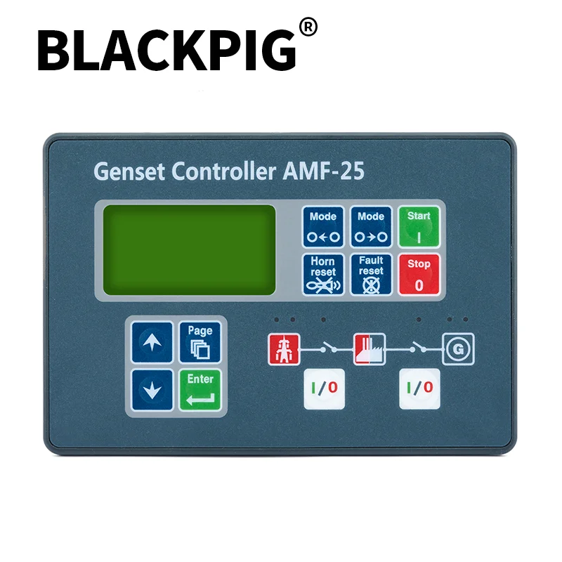 Imagem -03 - Gerador Diesel Controlador Alimentação Automática Falha Módulo Controle Fábrica de Abastecimento Compatível com Original Amf25 Amf20