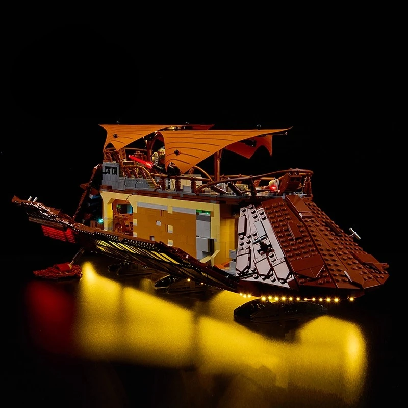Nenhum modelo de conjunto de iluminação LED adequado para LEGO Jabba's Sail Barge 75397 (excluindo blocos de construção)