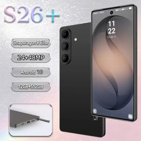2026 NEW S26 + Smartphone Ultra intelligent 4G 5G dual card dual standby Android system 12GB+512GB global version 6000mAh
