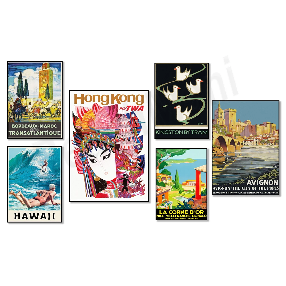 

Avignon, Morocco, Hawaii vacation, Japan, red leaf hot springs, Los Angeles, Arizona Buffalo Dancer travel scenery posters