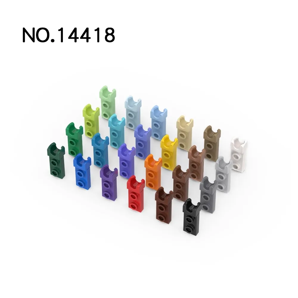 20pcs MOC Compatible Assembles Particles 14418 Plate Modified 1 x 2 with Small Tow Ball Socket on End Building Blocks Parts DIY