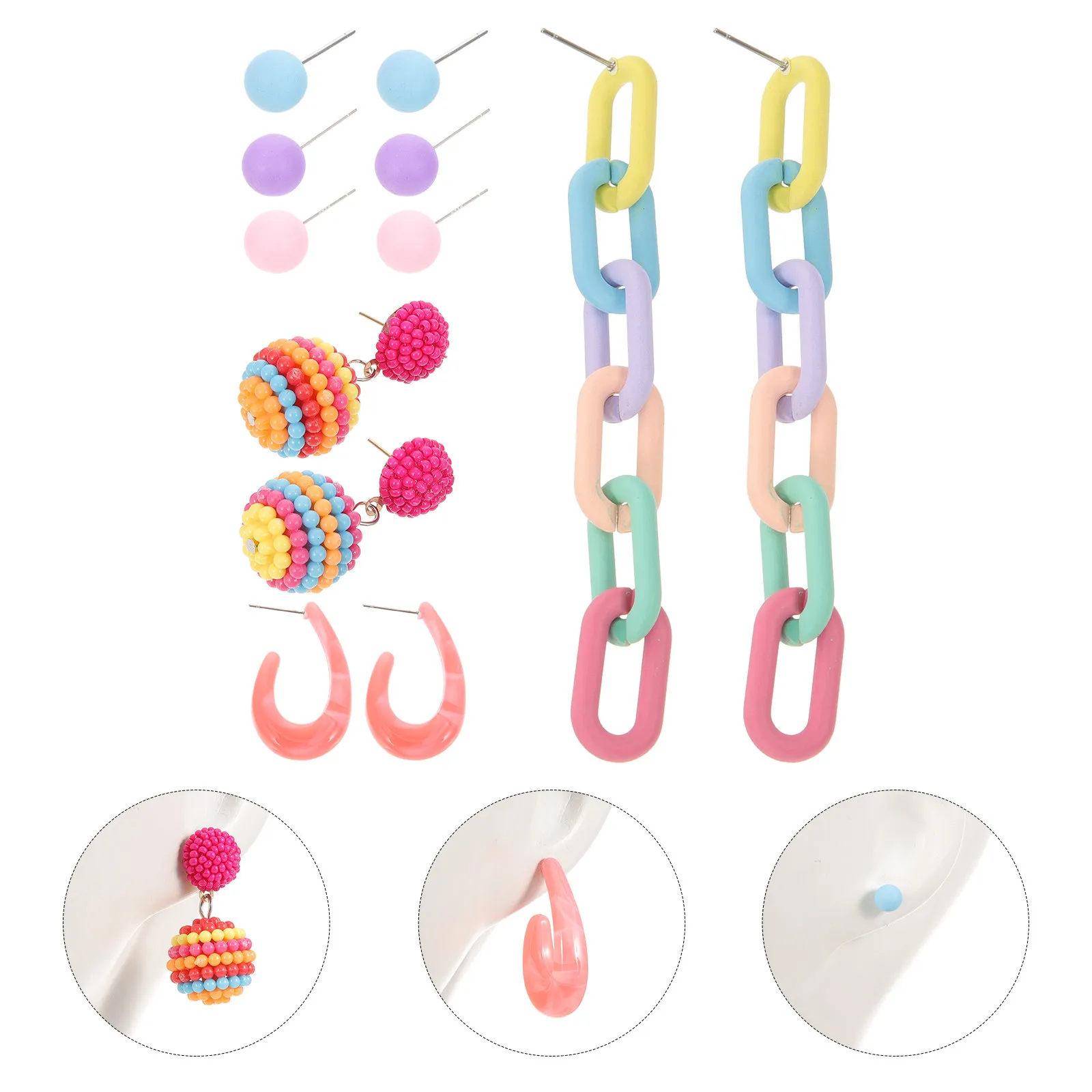 Chain Link Drop Earrings for Women – Trendy Chunky Statement Ear Danglers for Festival, Party & Daily Wear