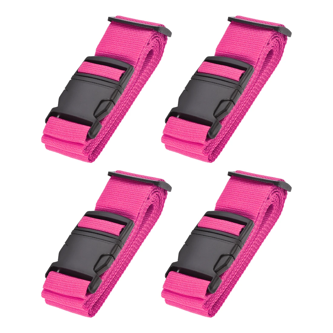 

2/4Pcs Luggage Straps Suitcase Belts with Buckle Label, 2x78" 2Mx5cm Adjustable PP Travel Bag Packing Accessories