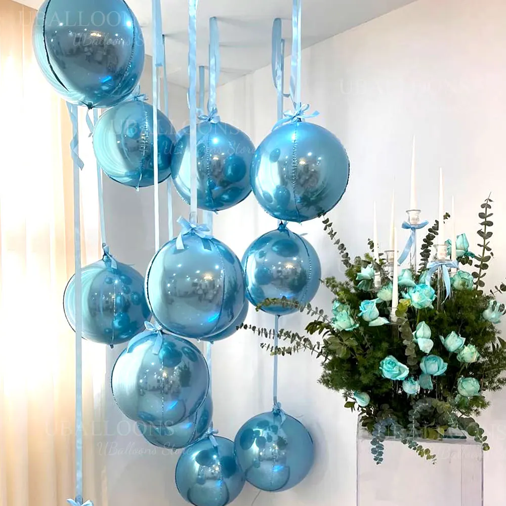 1 Rolle 22 m Satinband für Luftballons, 4 cm Seidenband zum Aufhängen von Luftballons, Zubehör für Geburtstag, Hochzeit, Babyparty, Party-Dekoration – Detail 7