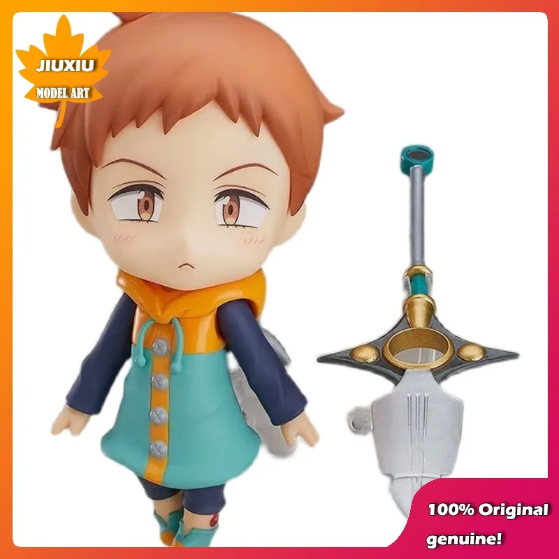 

100% Original:The Seven Deadly Sins King Q version figma PVC Action Figure Anime Figure Model Toys Figure Collection Doll Gift