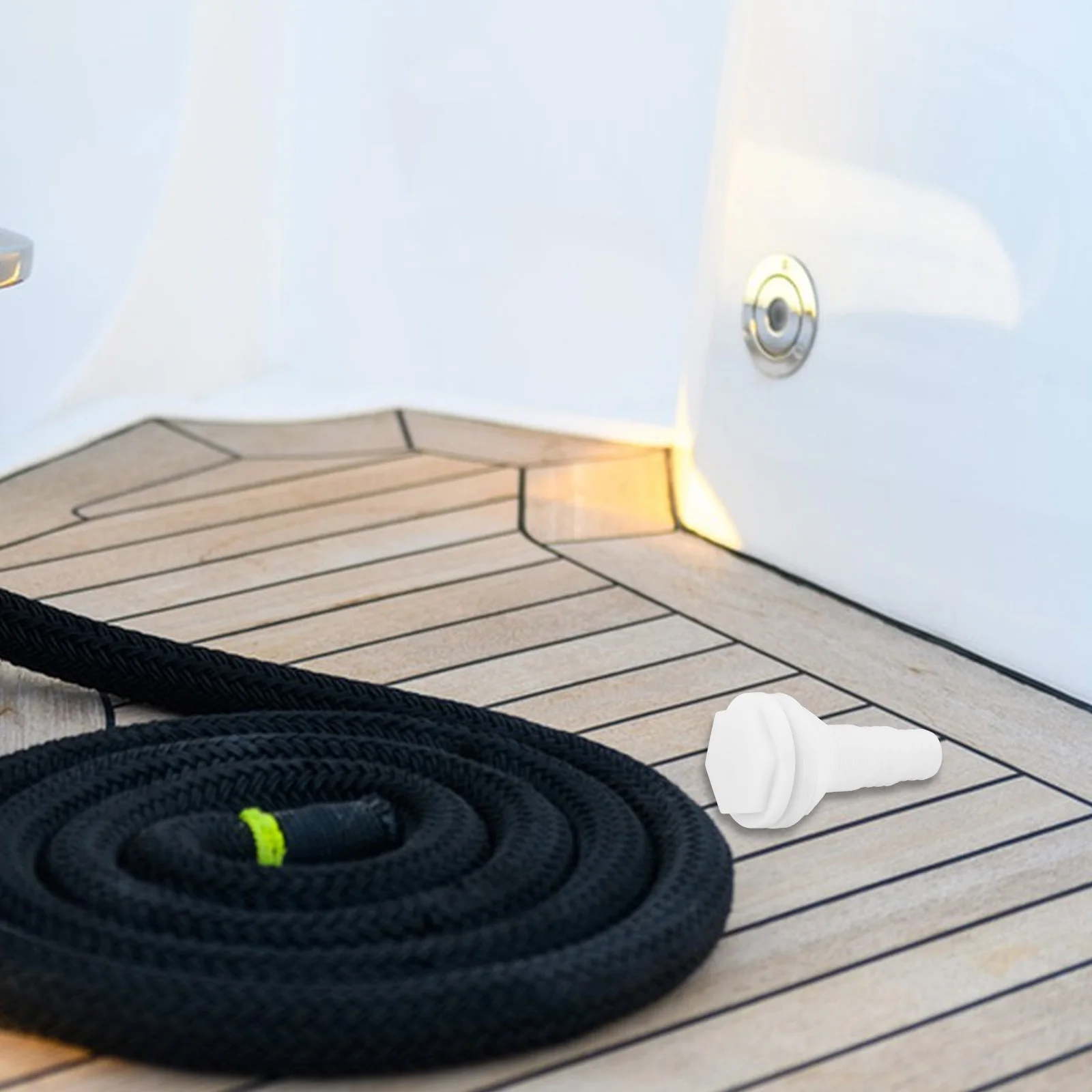 صمام تصريف القارب البلاستيكي البحري، موصل تصريف سطح السفينة المتين لقارب صغير، مضخة نزح، قابس التصريف البحري