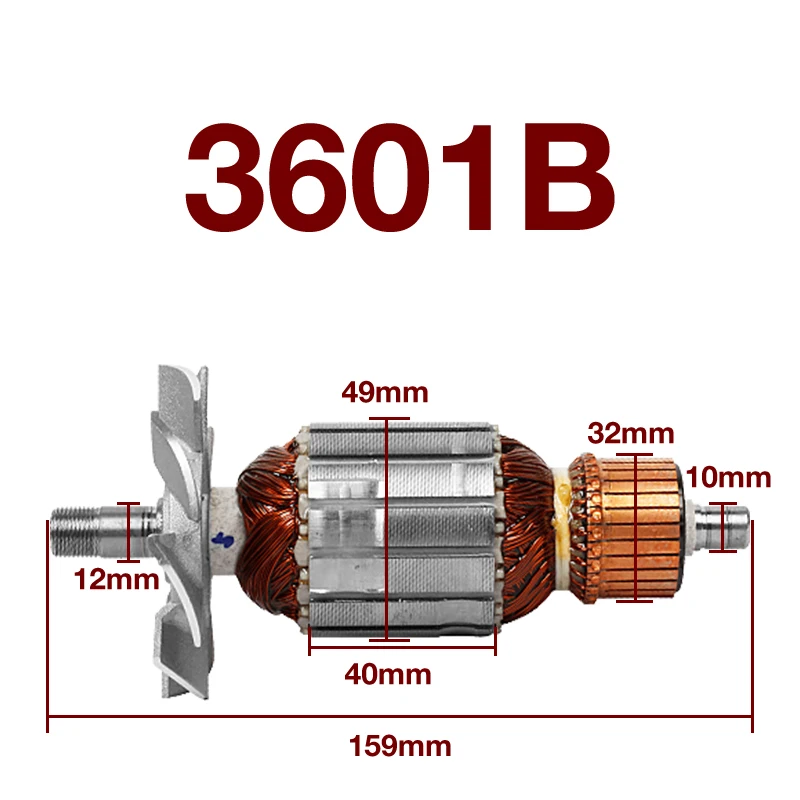 

AC220-240V Armature Bakelite Milling Parts for Makita 3601B M1R-FF03-12 Motor Rotor Anchor Stator Coil Replacement Power Tools