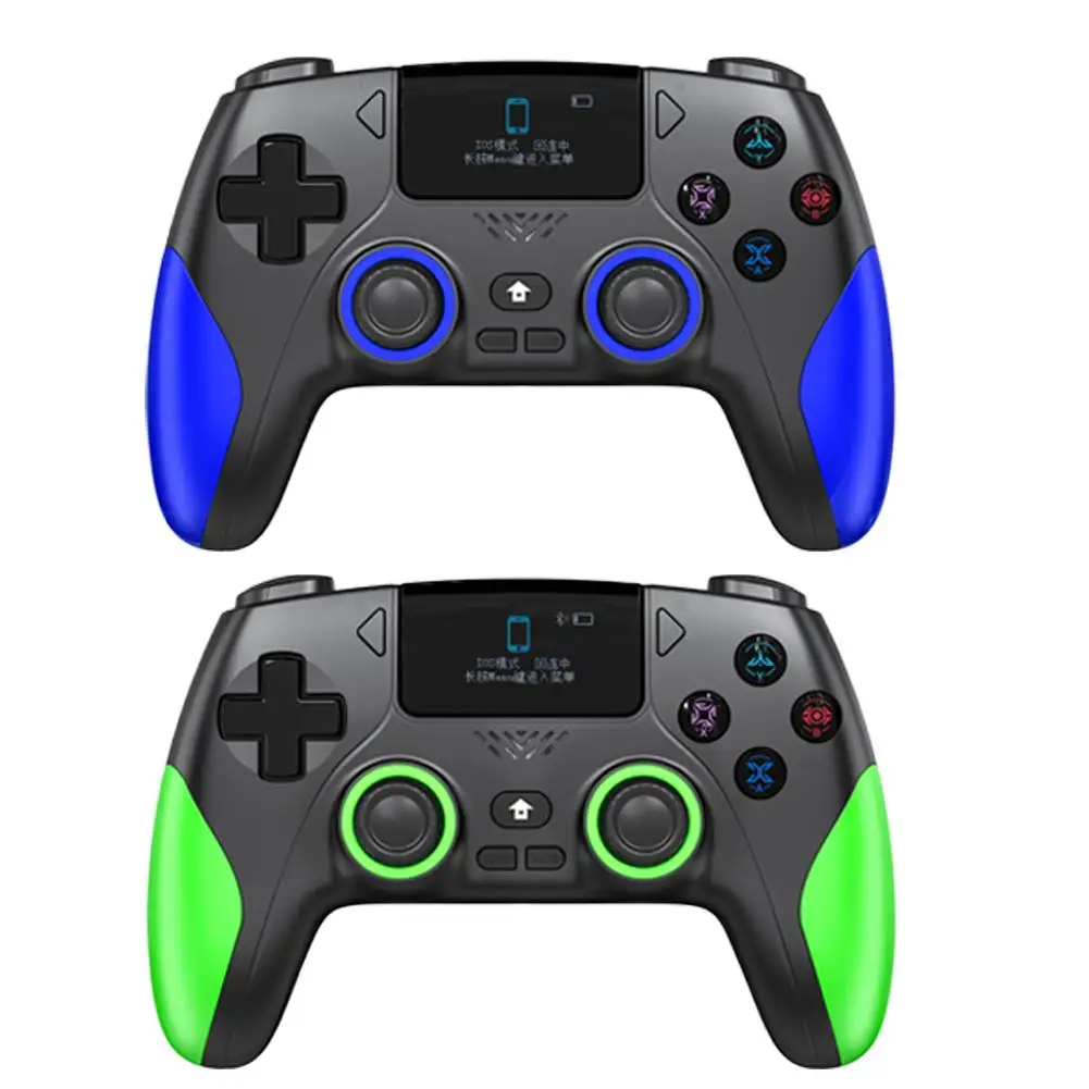 وحدة تحكم ألعاب لاسلكية مرئية متوافقة مع PS4/Switch/Android/iOS/PC التحكم الذكي في الشاشة + 0ne انقر فوق تغيير الوضع