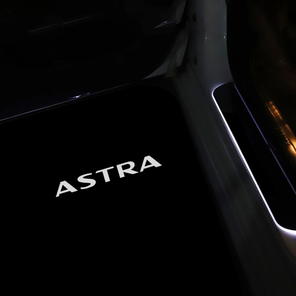 2Pcs LED 자동차 도어 조명 Opel Astra H 2004 2005 2006 2007 2008 2009 2010 2011 2012 레이저 프로젝터 액세서리