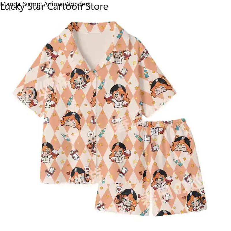 Halloween  Identity V Cosplay Painter Cheerleader Acrobat Women Men Summer Short Sleeved Shorts Pajamas Home Clothes Costumes