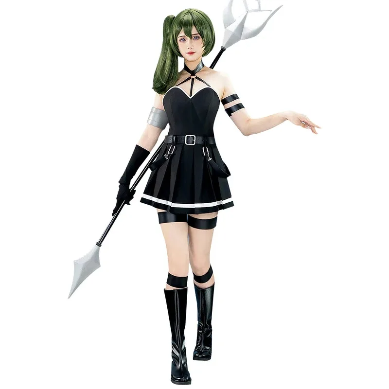 qq28LQIN STOCK أزياء تنكرية أنيمي فريرين: ما وراء نهاية الرحلة 【S-3XL】DokiDoki-R فستان نسائي Ubel مقاس كبير