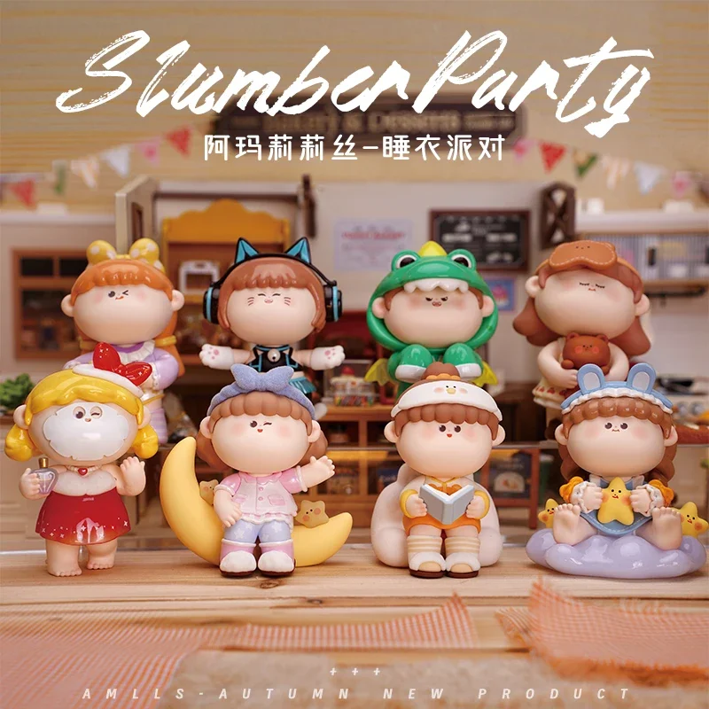 

AMLLS Slumber Party Series Blind Box Toys Guess Bag Mystery Box Mistery Caixa Action Figure Surpresa Cute Model Birthday