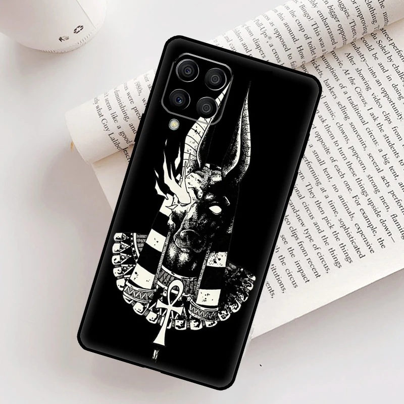 مصر نفرتيتي أنوبيس حافظة لهاتف سامسونج جالاكسي M32 M53 M16 M11 M21 M31 M35 M12 M13 M14 M15 M36 M56 M52 M55 M34 M54