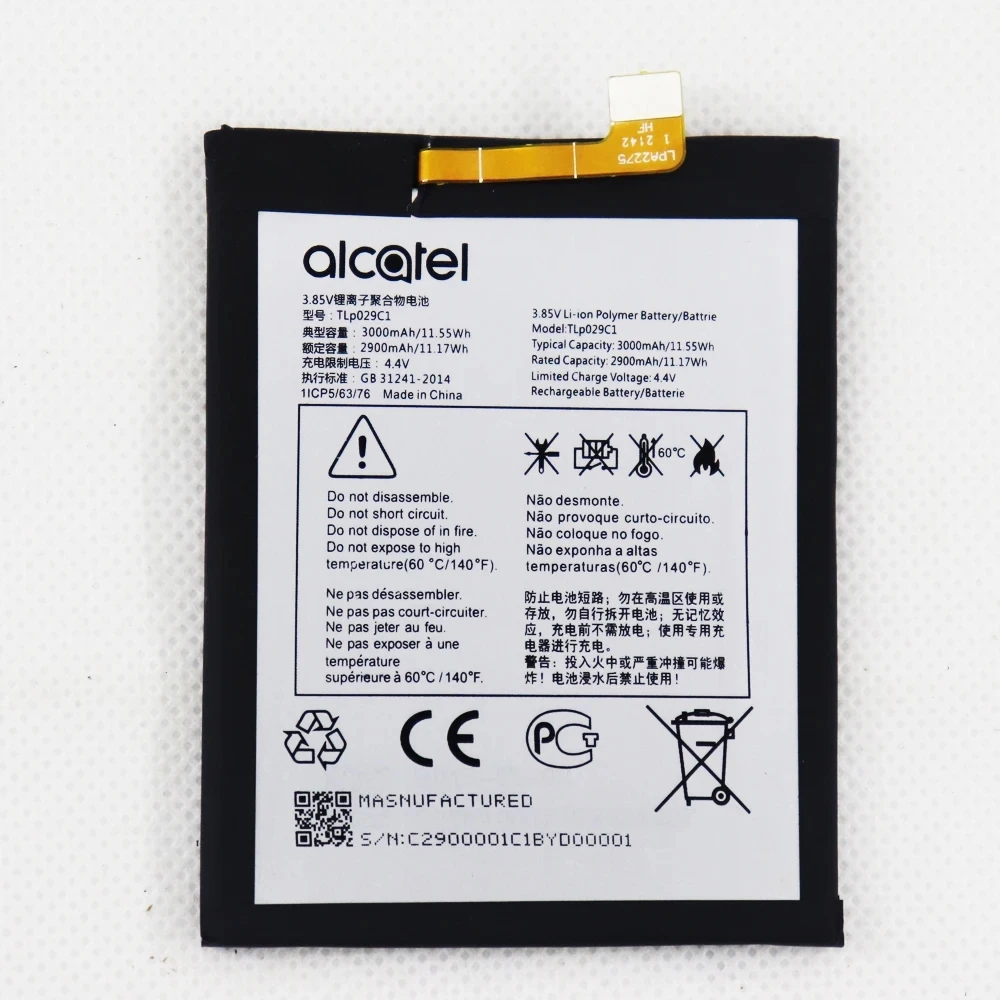 TLp029C1 TLp029C7 Battery For TCL Alcatel 3C 3VA30 Fierce A30 Plus OT-5049S OT-5049Z For Blackberry Key2 LE Key 2 LE