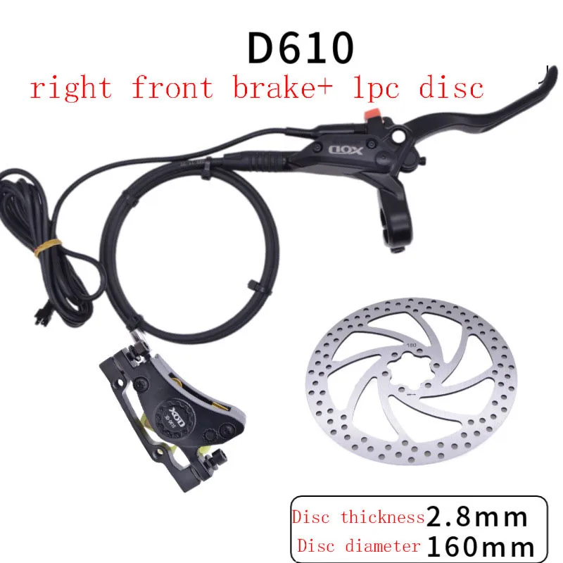 

D610 E-Bike MTB Hydraulic Disc brake Set Aluminum Alloy Electric bike scooter Power Control Shifter cut power off Bicycle Brakes