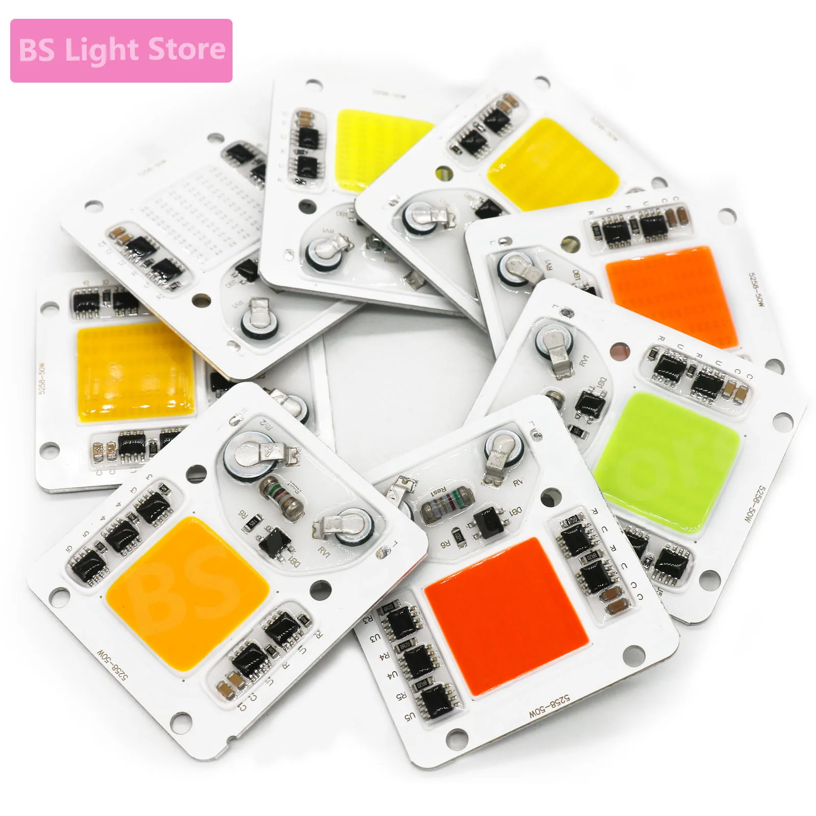 1PCS 50W Cob Ac 220…