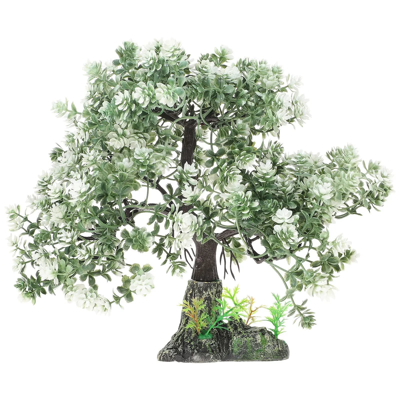 

Resin Fake Tree Decorative Aquarium Plant Elegant Home Office Fish Tank Decor Delicate Aquarium Supply Fake Tree