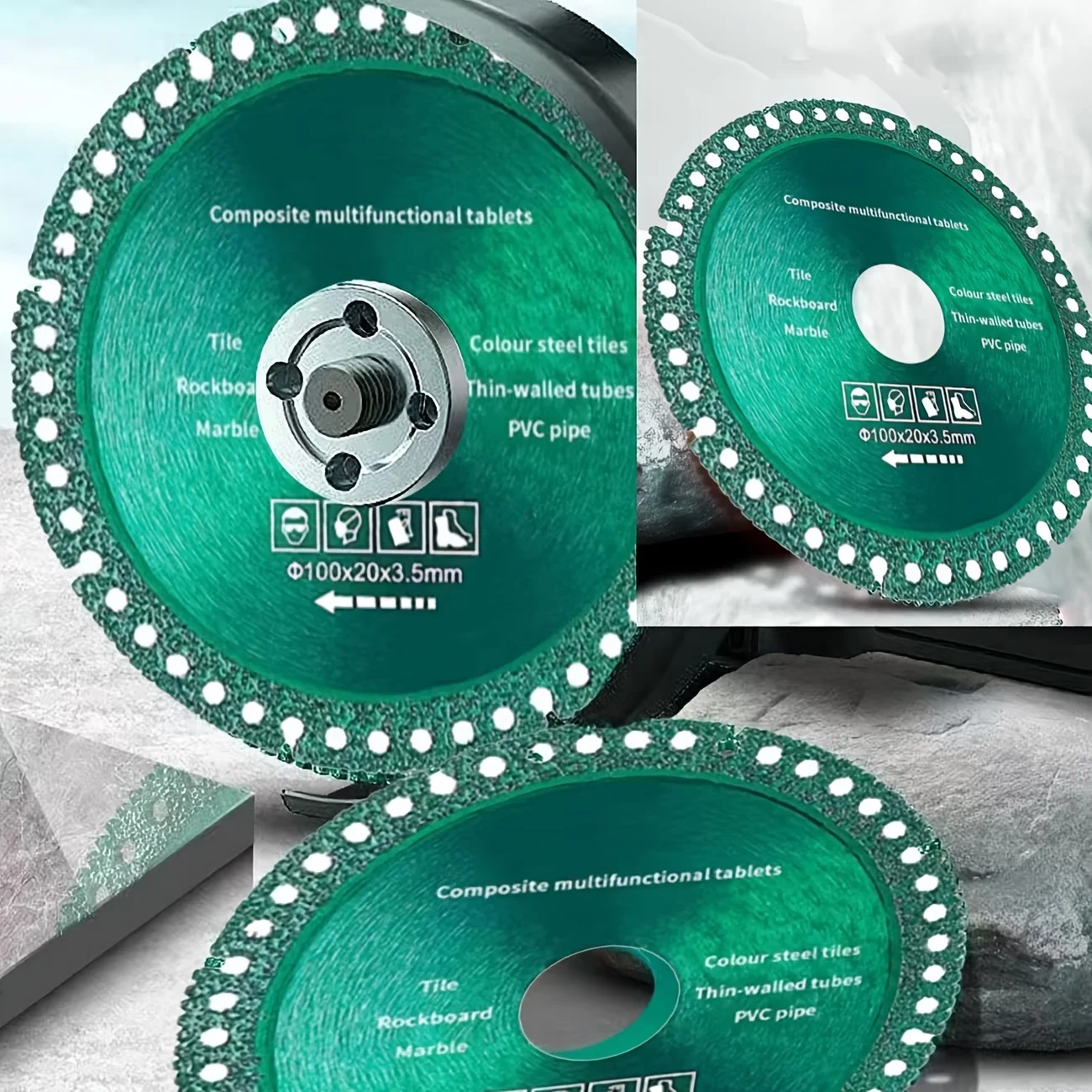1-15Pcs Composite Multifunctional Cut Saw Blade Ultra-thin Saw Blade Glass Ceramic Tile Cutting Disc For Angle Grinder Tools