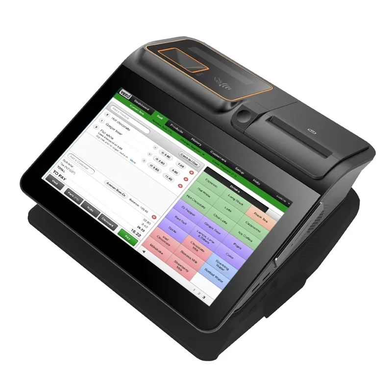 MHT-D1 11.6 inch newest mobile all in one android pos system touch screen lottery terminal with scanner & printer