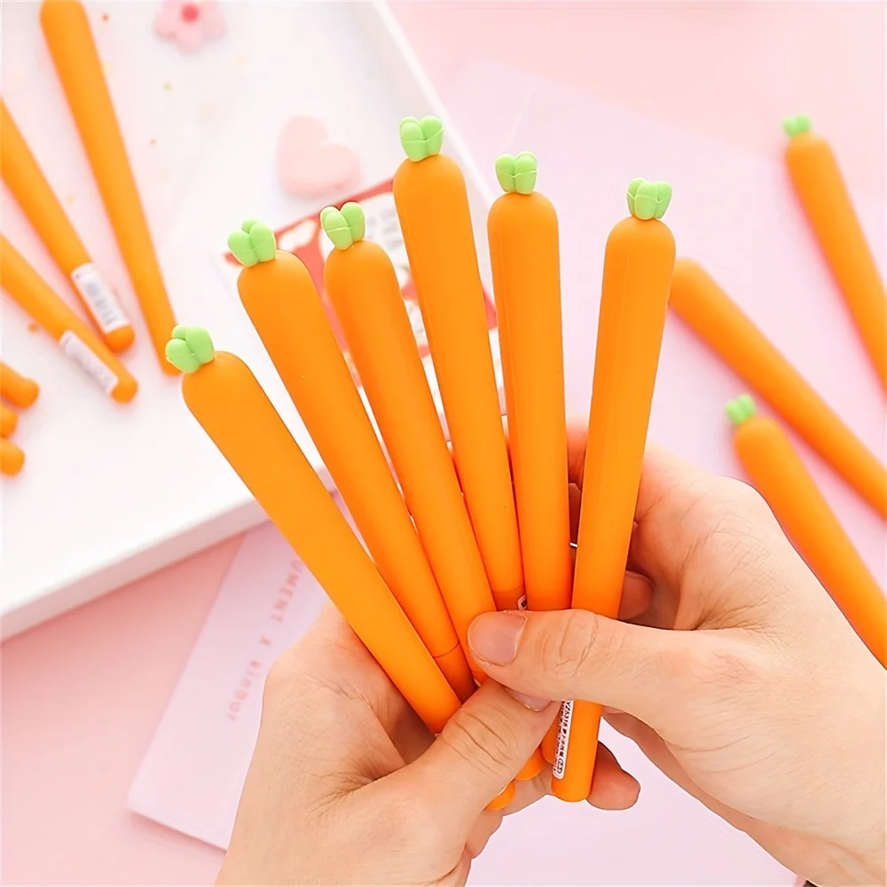 

Simulation Carrot Gel Pen Creative 0.5mm Ink Cute Kawaii Student Promotional Pens Gift School Office Signature Writing Supplies