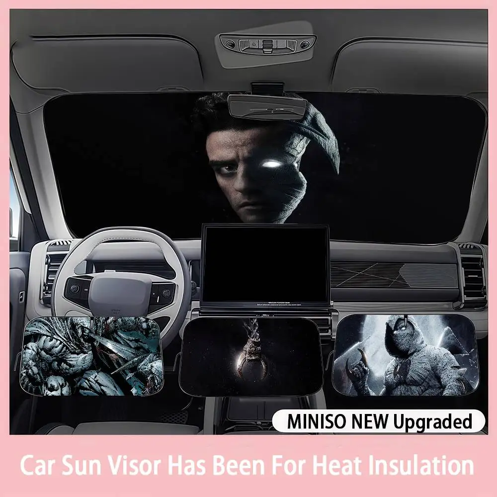 

Marvel Moon Knight Car SunShade Windshield sunshade blocks ultraviolet rays, car insulation sunshade protector