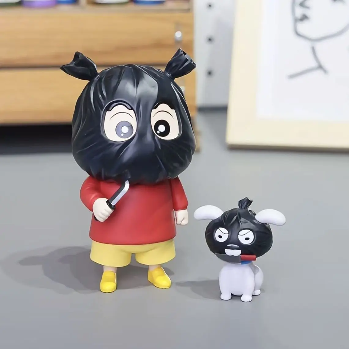 새로운 크레용 신짱 애니메이션 피규어 크레용 신짱 라이드 노하라 시로 액션 피규어 모델 장난감 카와이 장식 수집 장난감 선물