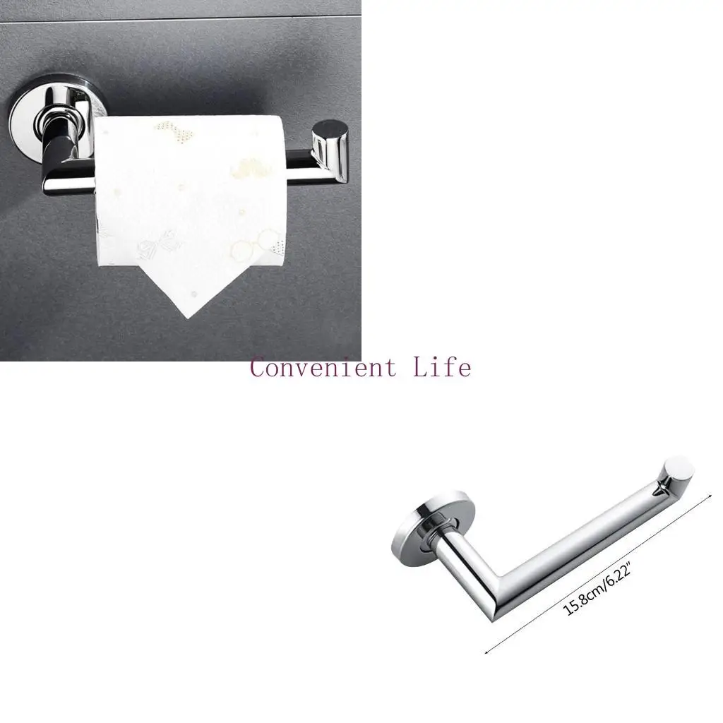 

L1EE Wall-mounted Tissue Roll Holder Dual-purpose Toilet Paper Dispenser Waterproof