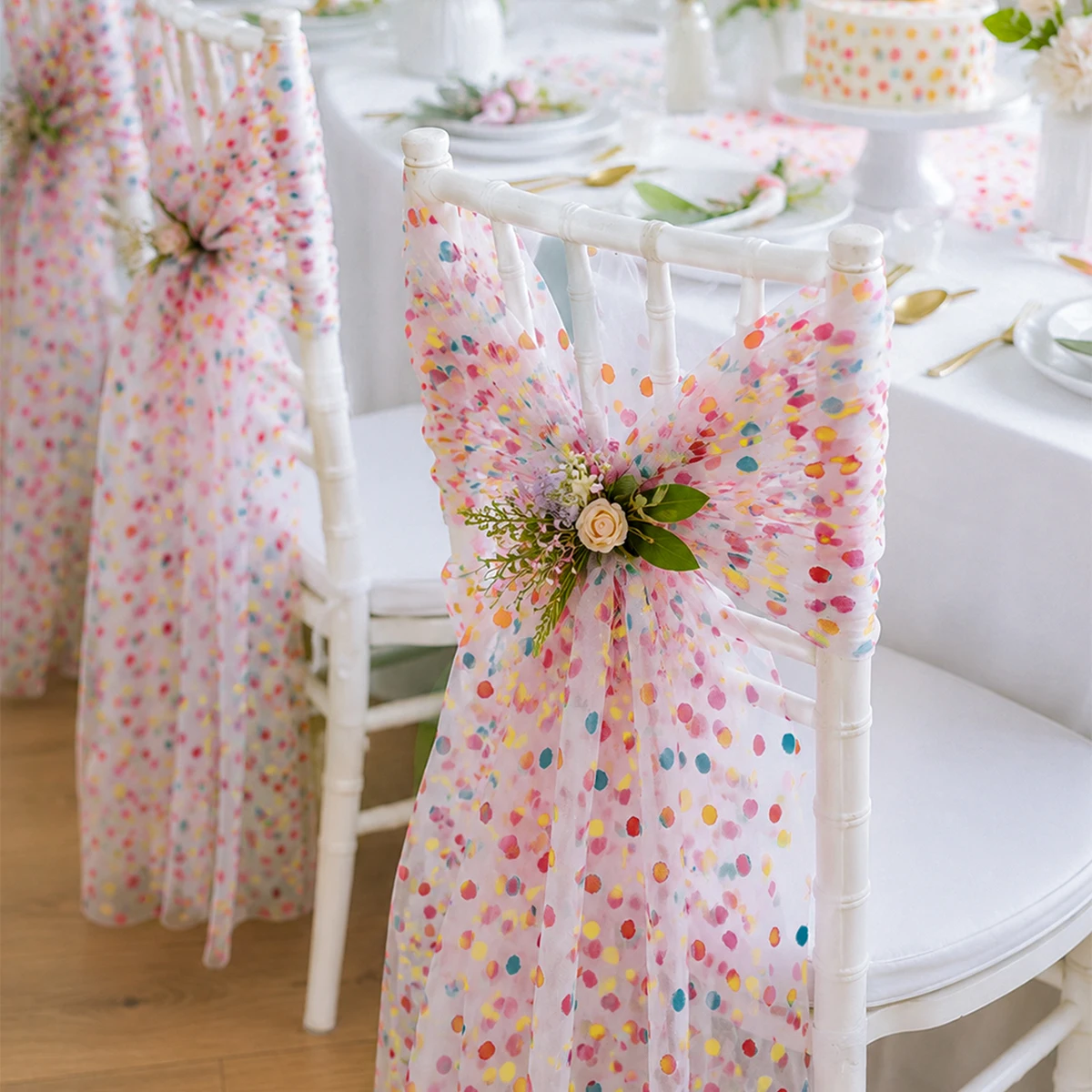 Kleurrijke Dot Gauze Tafellope - Christmas Table Runner recensie en prijs