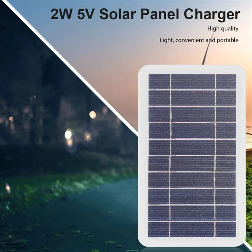 2W 5V Portable Solar Panel Power Module Charger Outdoor DIY Solar Charger For Outdoor Camping Hiking